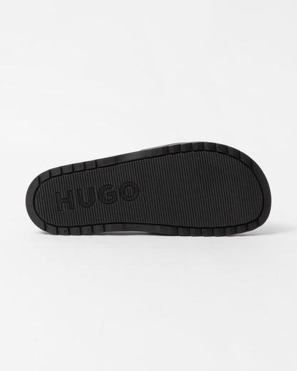 HUGO Match Mens Slides With Logo Strap NOS - Black 002