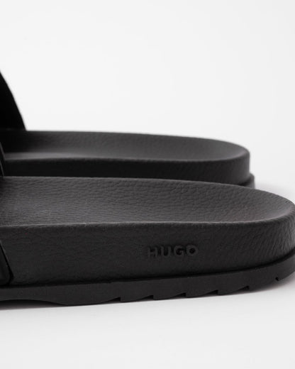 HUGO Match Mens Slides With Logo Strap NOS - Black 002