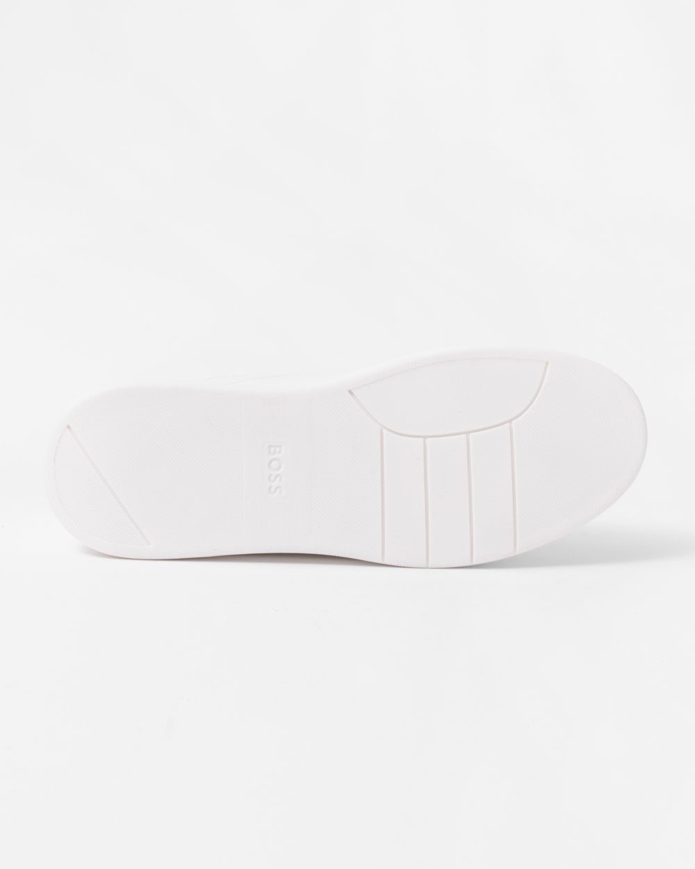 BOSS Orange Baltimore Mens Low Top Leather Trainers with Gold-Tone Logos