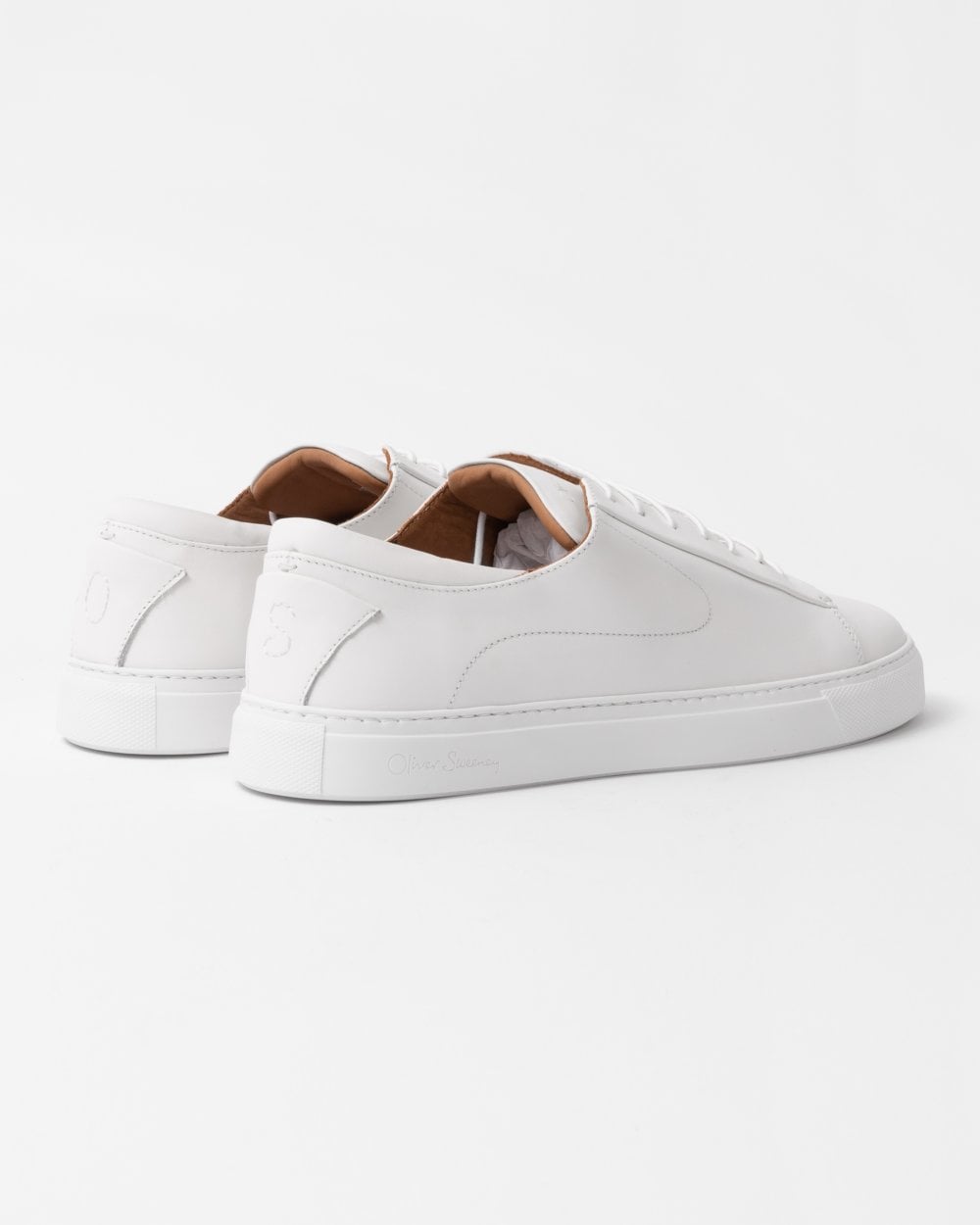 Oliver Sweeney Sirolo Mens Calf Leather Lightweight Trainers - White