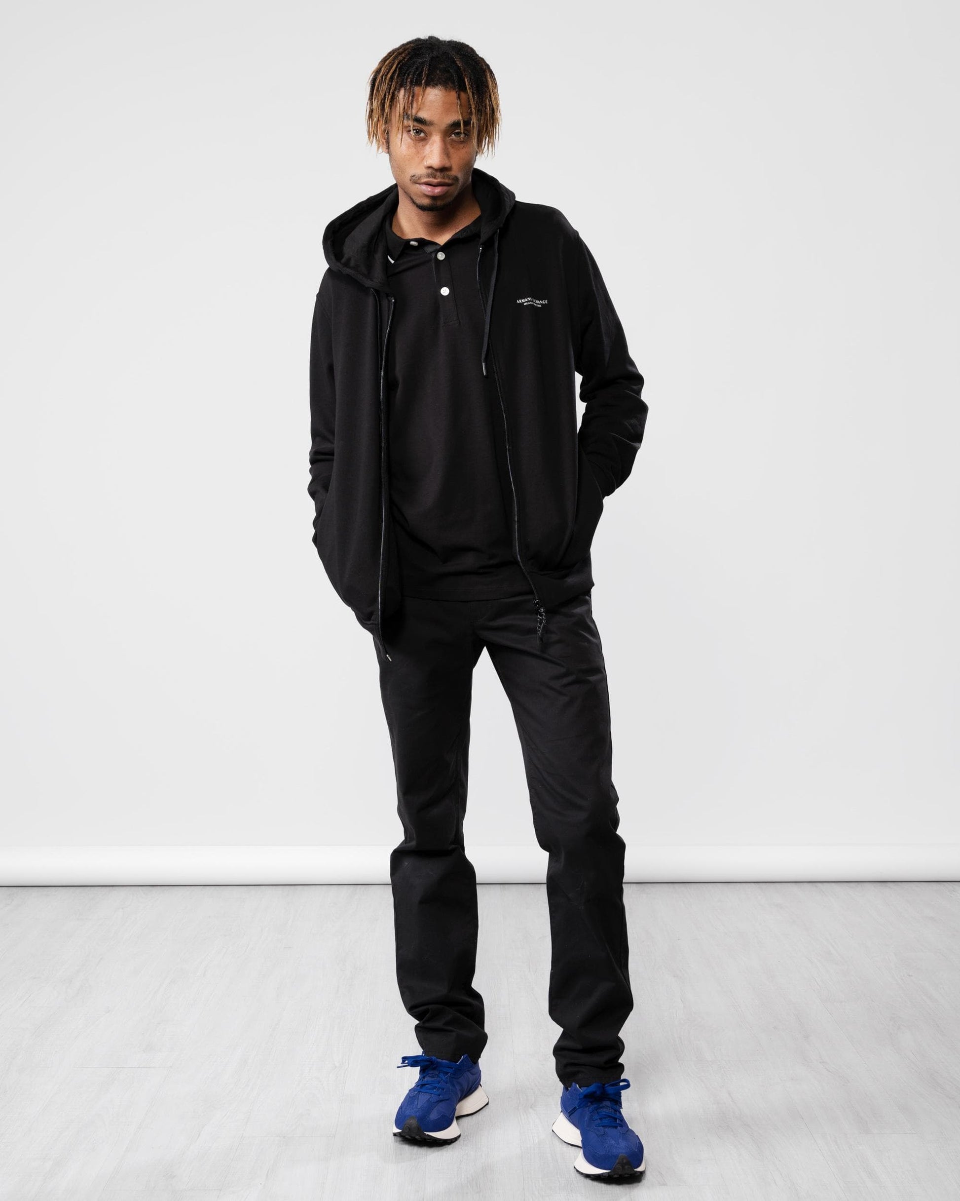 Armani Exchange Armani Exchange Mens Milano/New York Zip Up Hoodie 