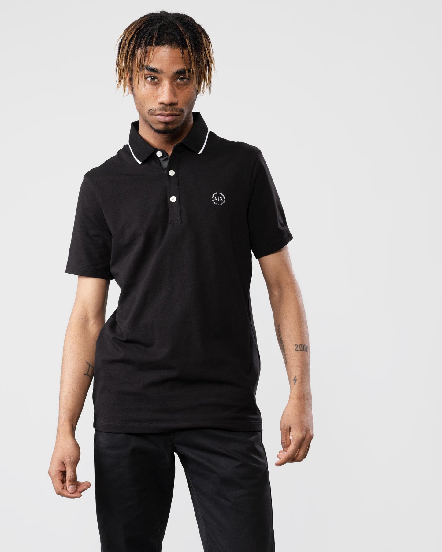 Armani Exchange Round A|X Logo Mens Polo shirt