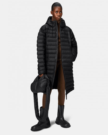 Rains Lohja Longer Puffer Jacket - 01 Black