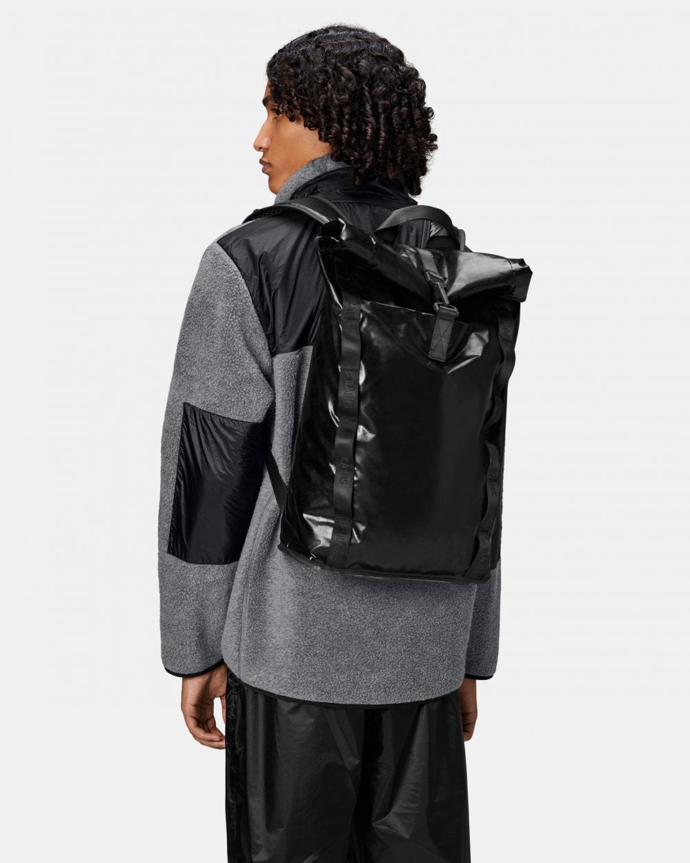 Rains Sibu Rolltop Rucksack - 01 Black