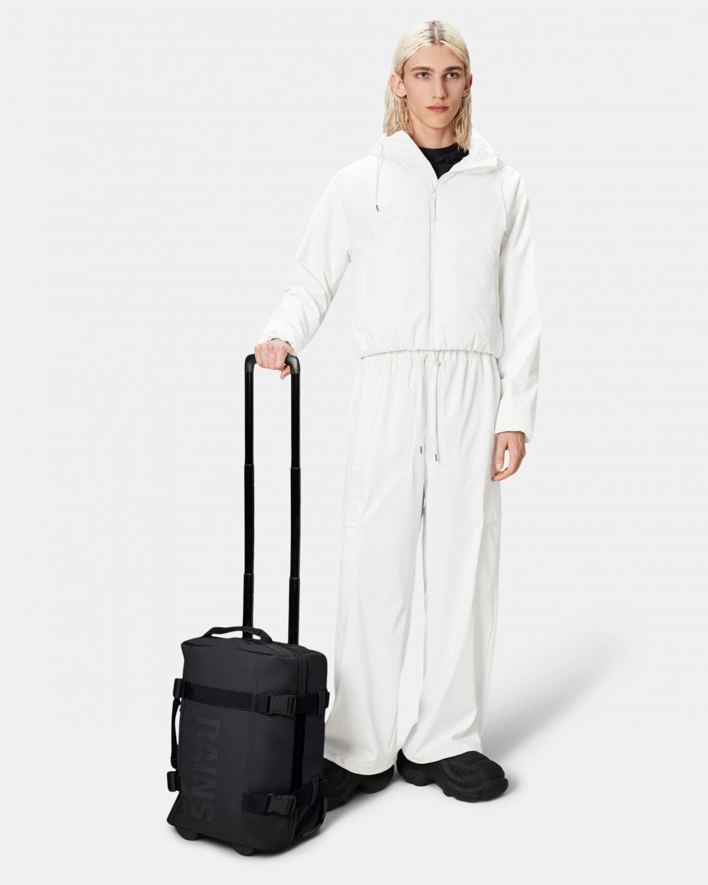 Rains Texel Cabin Bag Mini - 01 Black - CHO - Designer Unisex Bags