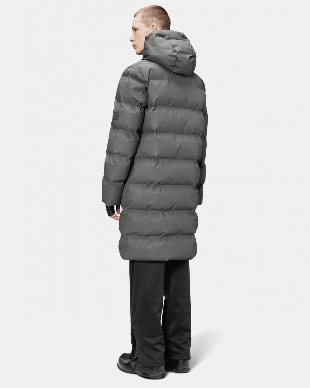 Rains Alta Long Unisex Puffer Jacket - 13 Grey