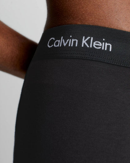 Calvin Klein Cotton Stretch Mens Trunk 3 Pack - Black/Blue/Blue