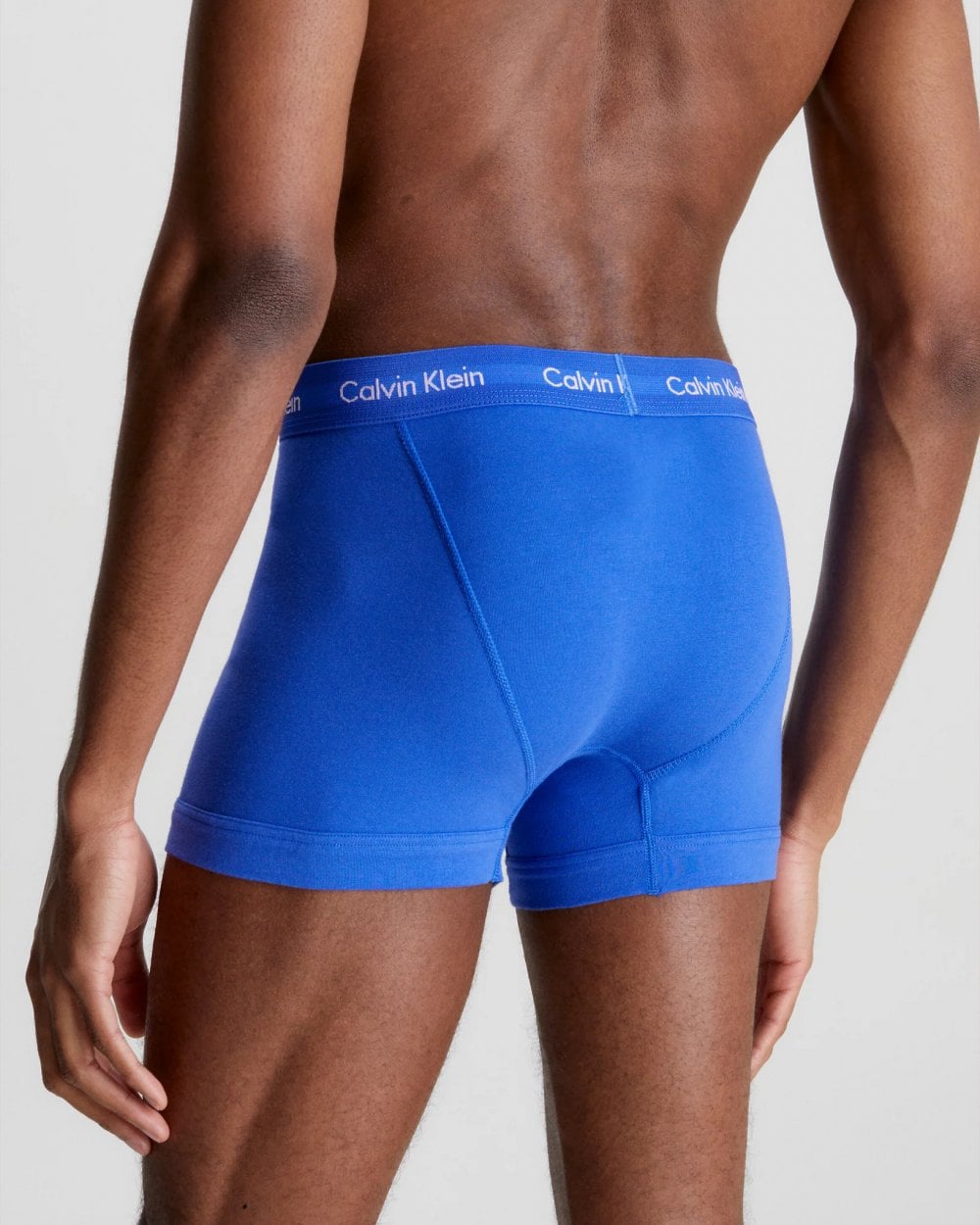 Calvin Klein Cotton Stretch Mens Trunk 3 Pack - Black/Blue/Blue