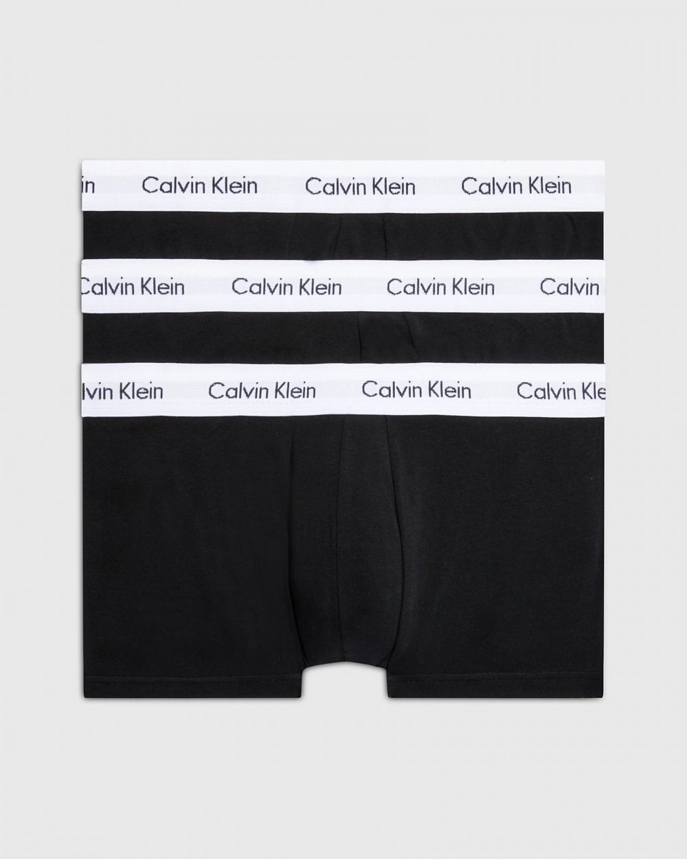 Calvin Klein Cotton Stretch Mens Low Rise Trunk 3 Pack - Black