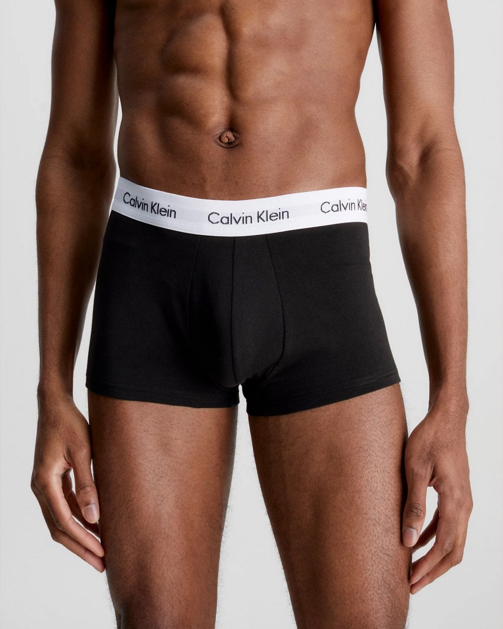 Calvin Klein Cotton Stretch Mens Low Rise Trunk 3 Pack - Black