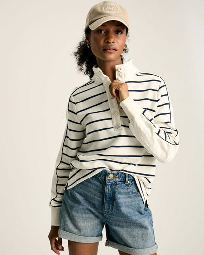 Joules Southwold Womens 1/4 Button Sweatshirt