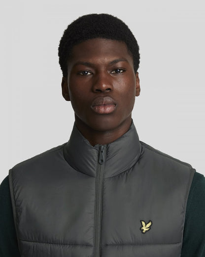 Lyle & Scott Mens Wadded Gilet - W635 Gunmetal