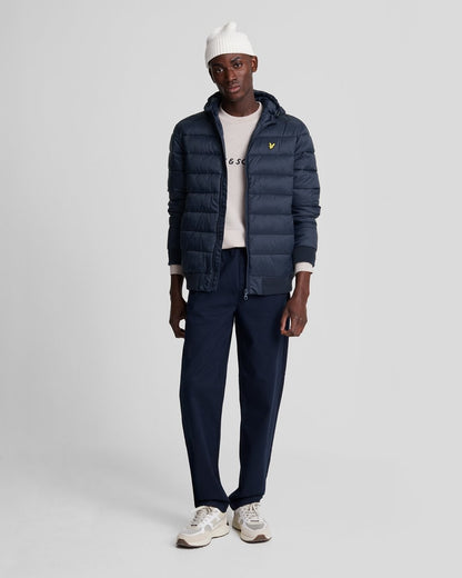 Lyle & Scott Nylon Mens Wadded Jacket - Z271 Dark Navy