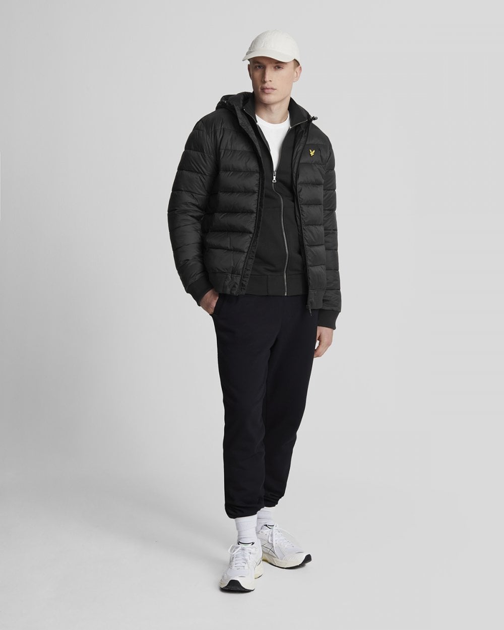 Lyle & Scott Nylon Mens Wadded Jacket - Z865 Jet Black