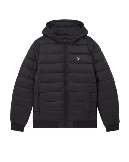 Lyle & Scott Nylon Mens Wadded Jacket - Z865 Jet Black