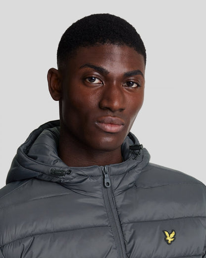 Lyle & Scott Nylon Mens Wadded Jacket - W635 Gunmetal