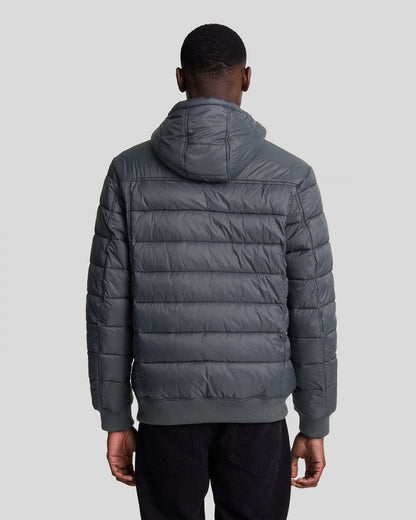 Lyle & Scott Nylon Mens Wadded Jacket - W635 Gunmetal