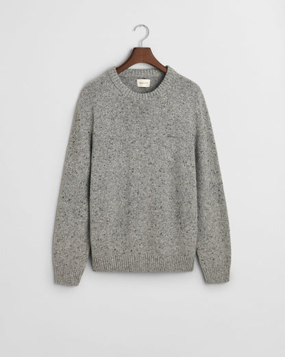 GANT Mens Neps Wool Crew Neck Jumper
