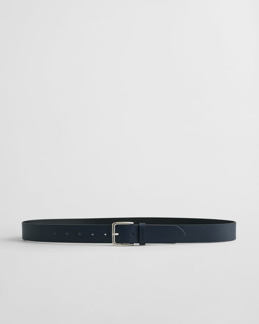 GANT Mens Leather Belt - 410 Marine