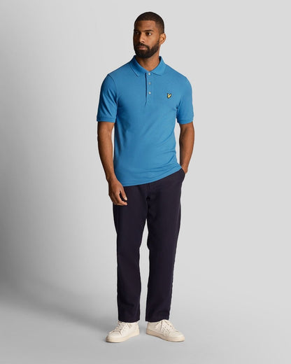 Lyle & Scott Plain Mens Polo Shirt SP400VOG - W584 Spring Blue
