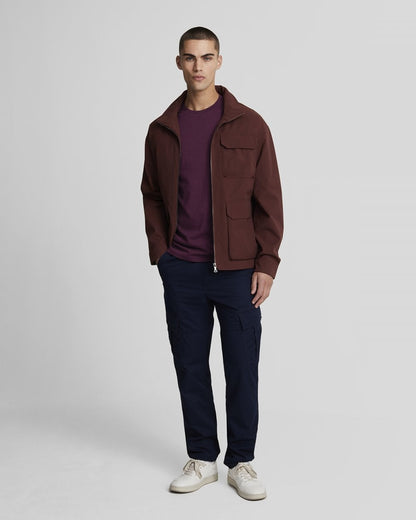 Lyle & Scott Tonal Eagle Mens T-Shirt - Z562 Burgundy
