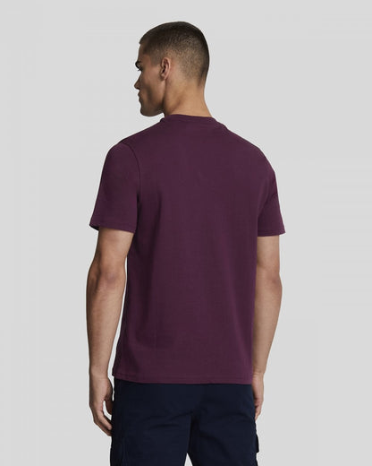 Lyle & Scott Tonal Eagle Mens T-Shirt - Z562 Burgundy