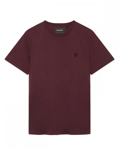 Lyle & Scott Tonal Eagle Mens T-Shirt - Z562 Burgundy