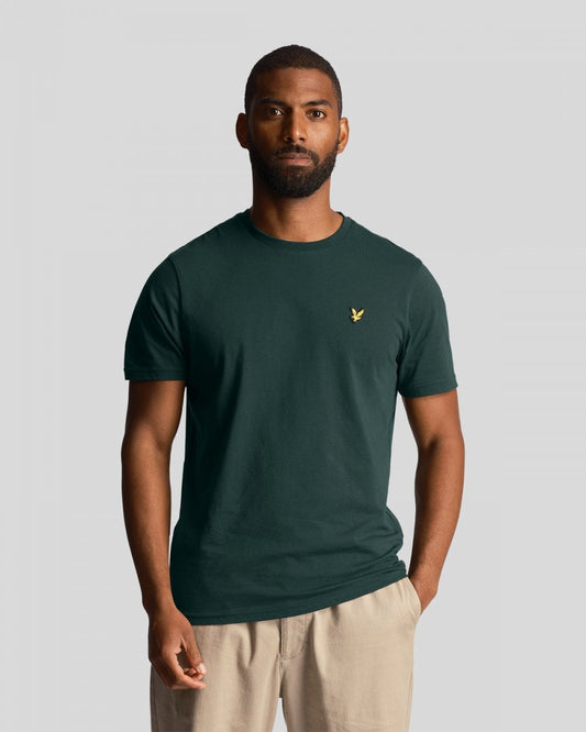 Lyle & Scott Plain Mens T-Shirt TS400VOG - W486 Dark Green - CHO - Designer Mens Short Sleeve T-Shirts & Tops