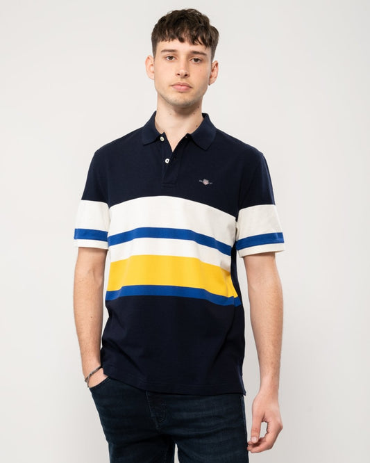 GANT GANT Mens Multistripe Washed Polo