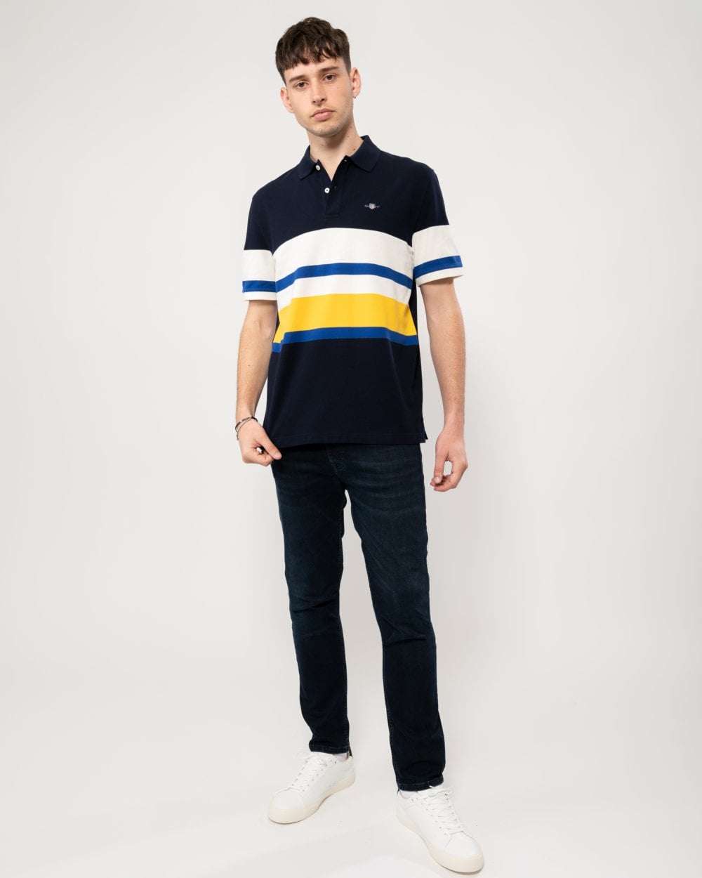 GANT GANT Mens Multistripe Washed Polo