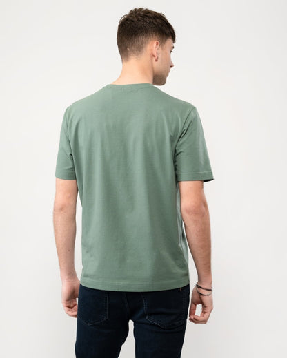 BOSS Orange TChup Mens Crew Neck Small Logo T-Shirt - Open Green 341