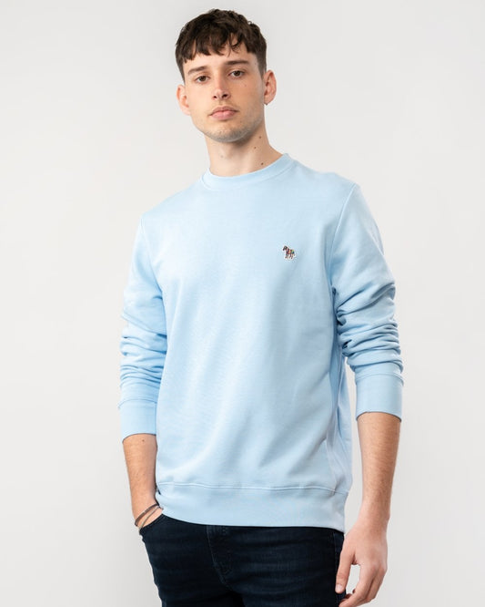 PS Paul Smith Mens Regular Fit Sports Stripe Zebra Sweatshirt - 41E Blue