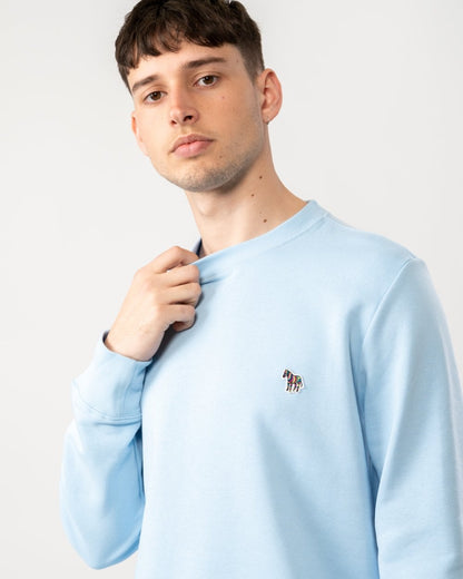 PS Paul Smith Mens Regular Fit Sports Stripe Zebra Sweatshirt - 41E Blue