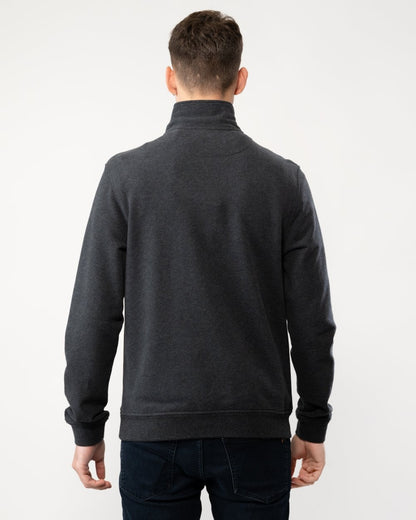 Belstaff Quarter Zip Sweatshirt - Charcoal Heather
