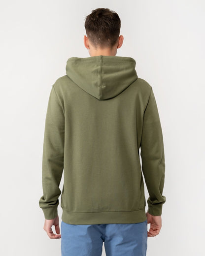 BOSS Orange Wetalk Mens Pullover Hoodie With Logo Patch - Open Green 349