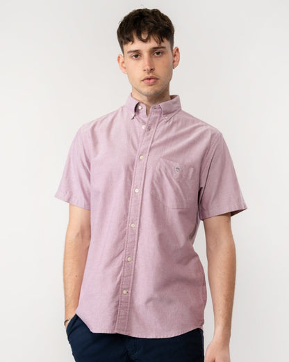 GANT Mens Regular Fit Short Sleeve Oxford Shirt