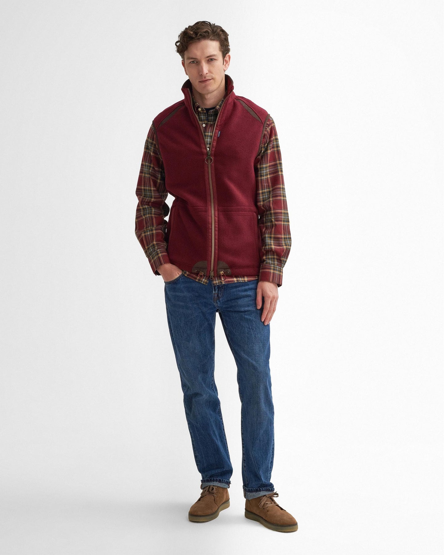Barbour Langdale Mens Gilet - Port