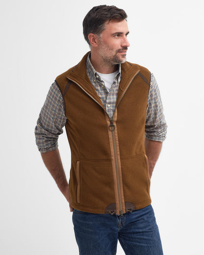 Barbour Langdale Mens Gilet - Rust Brown