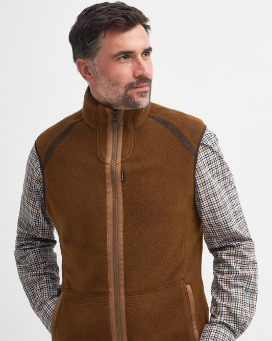 Barbour Langdale Mens Gilet - Rust Brown