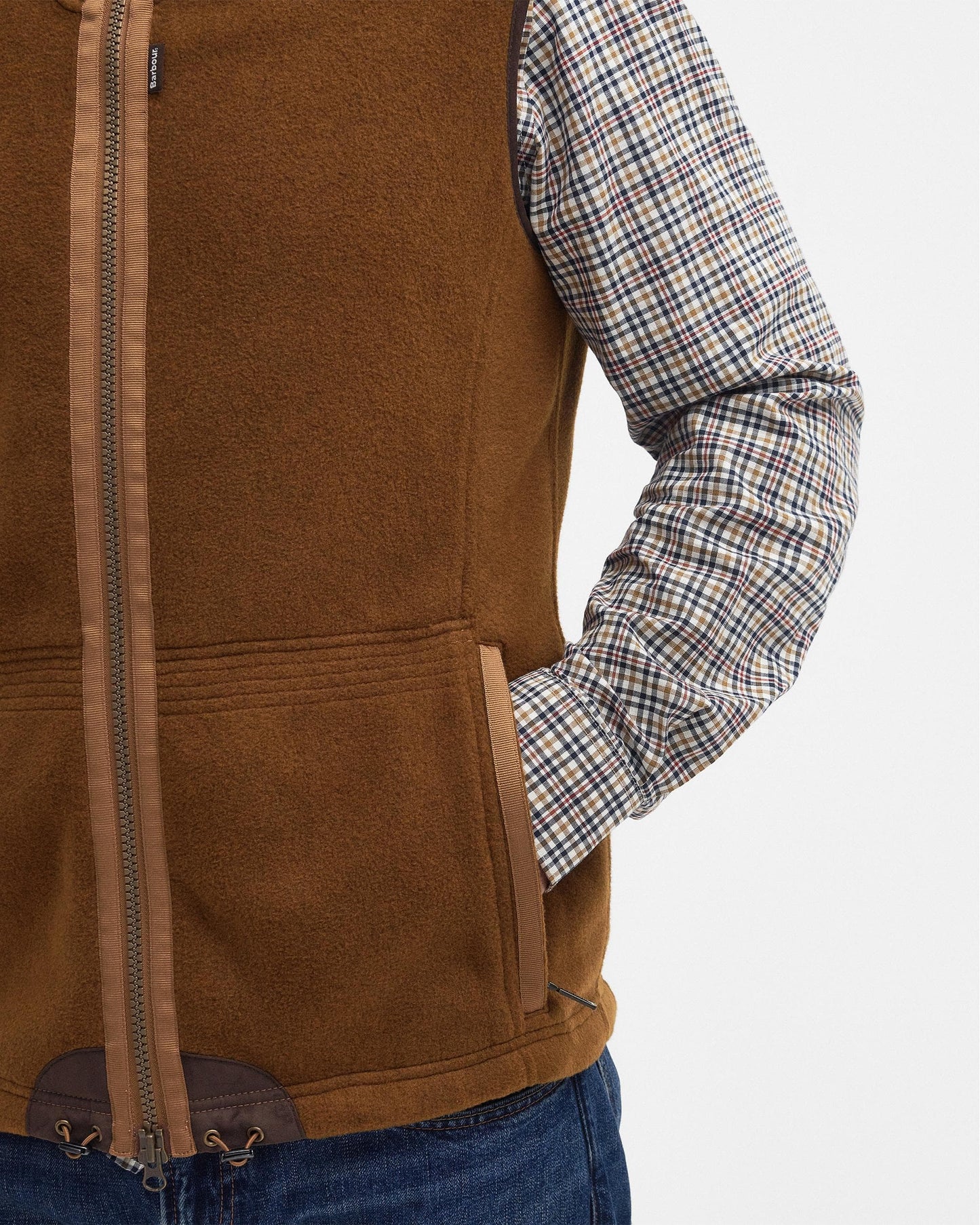 Barbour Langdale Mens Gilet - Rust Brown