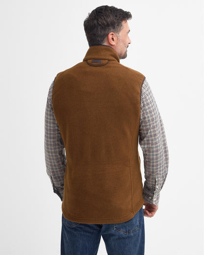 Barbour Langdale Mens Gilet - Rust Brown