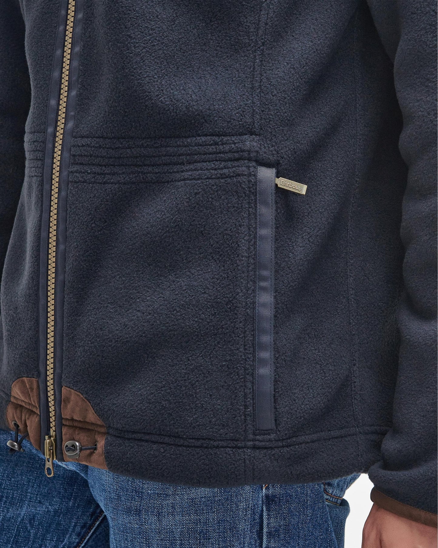 Barbour Langdale Mens Fleece Jacket - Navy