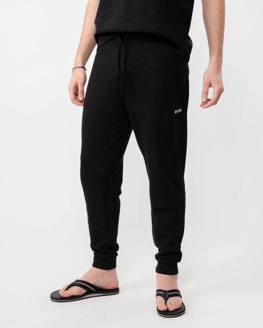 BOSS Orange BOSS Orange Waffle Pants Mens Cotton-Blend Pyjama Bottoms with Embroidered Logo