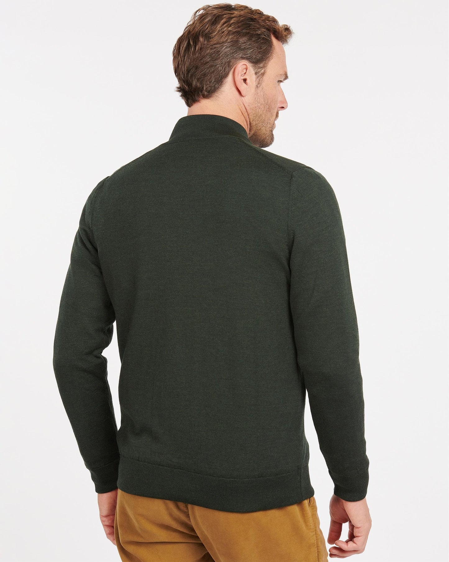 Barbour Gamlin Mens Half Zip Jumper - Olive