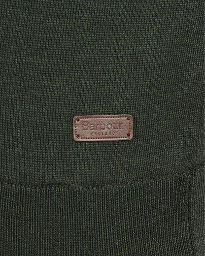 Barbour Gamlin Mens Half Zip Jumper - Olive