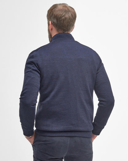 Barbour Gamlin Mens Half Zip Jumper - Navy