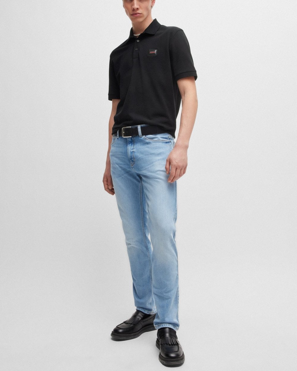 HUGO Dereso Gel Mens Polo Shirt - Black 001