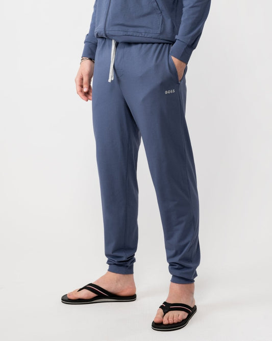 BOSS Orange Mix&Match Mens Logo-Embroidered Loungewear Tracksuit Bottoms in Stretch-Cotton Jersey