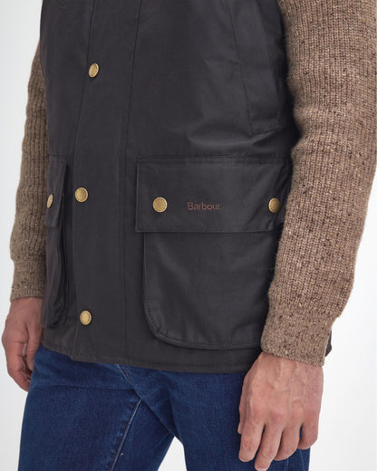 Barbour Westmorland Mens Wax Gilet - Rustic
