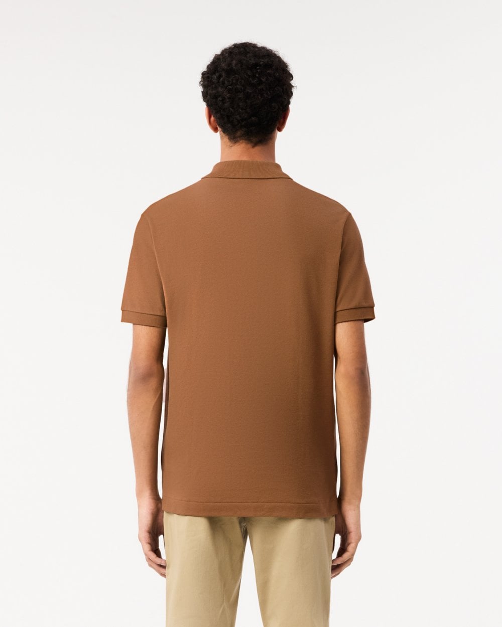 Lacoste Classic Fit L.12.12 Mens Short Sleeve Polo Shirt - Cookie SIX